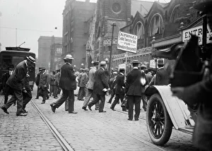 Roosevelt Teddy Prints: Cal[ifornia] Delegation entering Coliseum, 1912. Creator: Bain News Service