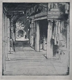 Calle Della Donna, c1900, (1925). Creator: David Young Cameron Calle Della Donna, c1900, (1925). Creator: David Young Cameron