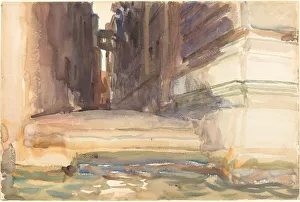 John Singer Prints: The Calle della Rosa with the Monte di Pieta, Venice, c. 1904