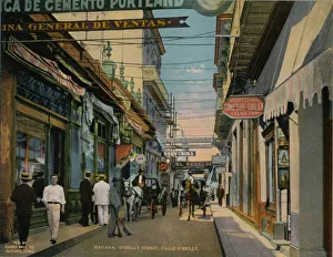 Shop Sign Prints: Calle O Reilly, Havana, Cuba, c1920