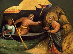 Veneziano Gallery: Calling of the Apostles Peter and Andrew (Predella Panel), ca 1370