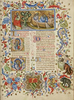Fishing Net Prints: The Calling of Saints Peter and Andrew; Initial D: Saint Andrew
