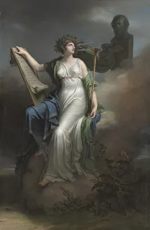 Late 18th Early 19th Century Prints: Calliope, Muse of Epic Poetry, 1798. Creator: Charles Meynier (French, 1768-1832)
