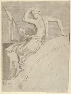 Davent Leon Prints: Calliope, from the series Twelve Muses and Goddesses, ca. 1542-45. Creator: Leon Davent