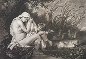 Dyke Sir Anthony Van Prints: Callisto in her retirement, 1778. Creator: Richard Earlom