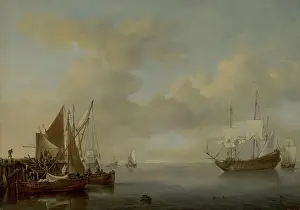 Quai Prints: Calm, 1654. Creator: Willem van de Velde the Younger