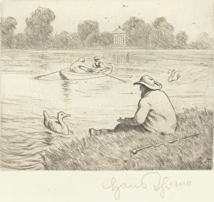 Folly Prints: Calm Excursion, 1919. Creator: Hans Thoma