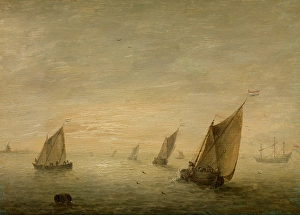 Calm Sea, c1621-1653. Creator: Simon de Vlieger