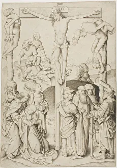 Dismas Prints: The Calvary, c.1480. Creator: Master IAM of Zwolle