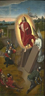 Apostles History Gallery: Calvary Triptych: The Resurrection, right wing, 1480s. Creator: Memling, Hans