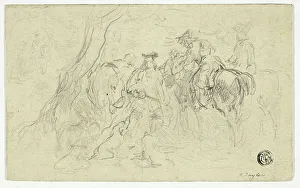 Calvarymen Beside Tree, n.d. Creator: John Frederick Tayler