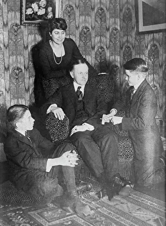 Calvin Coolidge & family, between c1915 and c1920. Creator: Bain News Service