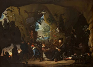 Calvin Gallery: Calvin in Hell. Artist: Heemskerk, Egbert van, the Younger (1676-1744)