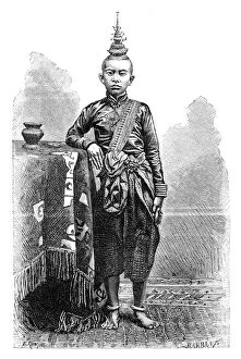 Cambojan, eldest son of Narodom, 1895.Artist: Charles Barbant