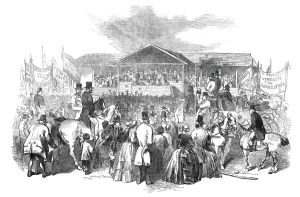 The Cambridge Election - the Nomination, 1845. Creator: Unknown The Cambridge Election - the Nomination, 1845. Creator: Unknown