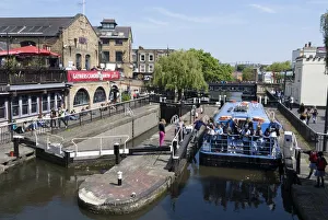 London Landmarks Collection: Camden Lock, 2009. Creator: Ethel Davies