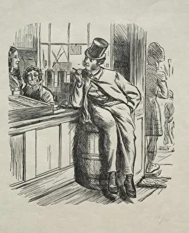 What Came of Killing a Rich Uncle One Christmas Time, 1865. Creator: Charles Samuel Keene (British