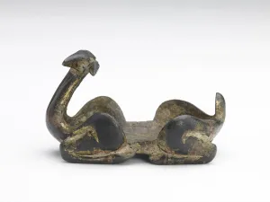 Camel(?)-shaped ornament (fragment), Han dynasty, 206 BCE-220 CE. Creator: Unknown