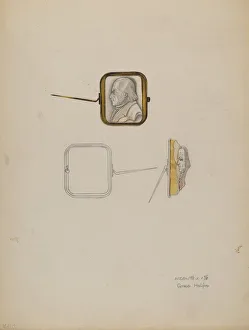 Cameo Collection: Cameo Brooch, c. 1936. Creator: Grace Halpin