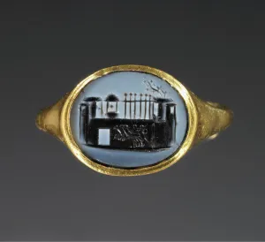 Cameo Prints: Cameo Gem Inset Into a Hollow Ring, 1st century A.D. Creator: Unknown
