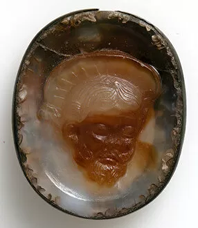 Cameo Collection: Cameo with Saint John The Baptist, Italian, 15th century. Creator: Unknown