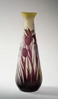 Freesia Prints: Cameo Vase, c1900-15. Creator: Emile Gallé