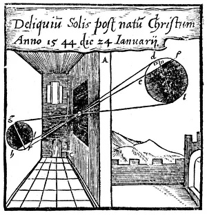 Eclipse Gallery: Camera obscura, 1561