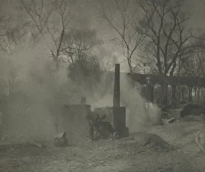 Camera Work: The Asphalt Paver; New York, 1892. Creator: Alfred Stieglitz (American, 1864-1946)