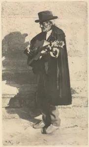 Camera Work: A Blind Musician - Granada, 1914. Creator: J. Craig Annan (British, 1864-1946)