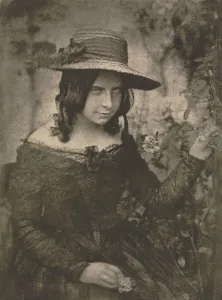 David Octavius Hill British Prints: Camera Work: Girl in Straw Hat, 1912. Creator: David Octavius Hill (British, 1802-1870)