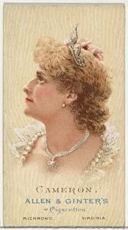 Commercial Gallery: Cameron, from Worlds Beauties, Series 2 (N27) for Allen & Ginter Cigarettes, 1888