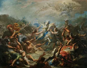 Legendary Prints: Camilla at War from Virgil's Aeneid, between 1708 and 1710. Creator: Giacomo del Po