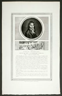 Charles Fran And Xe7 Gallery: Camille Desmoulins, Parisian Deputy to the National Convention, from Tableaux histori... 1798–1804