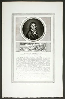 Camille Desmoulins, Parisian Deputy to the National Convention, from Tableaux histori... 1798-1804. Creator: Charles Francois Gabriel Levachez