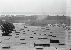 Army Base Prints: Camp, 1917 or 1918. Creator: Harris & Ewing. Camp, 1917 or 1918. Creator: Harris & Ewing