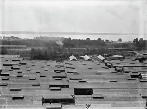 Army Camp Prints: Camp, 1917 or 1918. Creator: Harris & Ewing. Camp, 1917 or 1918. Creator: Harris & Ewing
