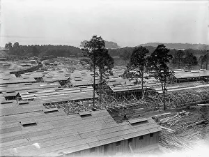 Army Camp Prints: Camp, 1917 or 1918. Creator: Harris & Ewing. Camp, 1917 or 1918. Creator: Harris & Ewing