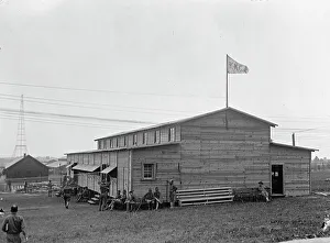 Army Camp Prints: Camp, 1917 or 1918. Creator: Harris & Ewing. Camp, 1917 or 1918. Creator: Harris & Ewing