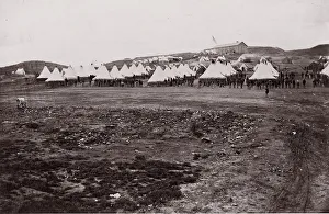 Camp of 34th Massachusetts Infantry near Fort Lyon, Virginia, 1861-65. Creator: Unknown Camp of 34th Massachusetts Infantry near Fort Lyon, Virginia, 1861-65. Creator: Unknown