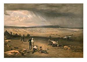 William Simpson Prints: Camp of the 3rd Division, July 9th 1855. Creator: Edmund Walker