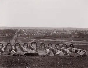 Camp of 44th New York Infantry, 1861-65. Creator: Unknown