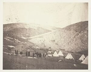Dragoon Collection: Camp of the 4th Dragoon Guards, near Karyni, 1855. Creator: Roger Fenton