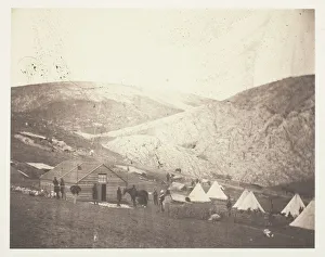 Salted Paper Print From The Album And Prints: Camp of the 4th Dragoon Guards, near Karyni, 1855. Creator: Roger Fenton