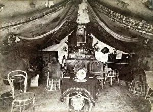 1890 Prints: Camp at Balmoral, tent interior, c1890. Creator: Unknown