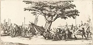 Encampment Gallery: The Camp, c. 1633. Creator: Jacques Callot