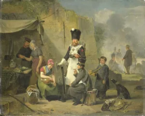 Refreshment Prints: The Camp Follower, 1825-1827. Creator: Anthonie Constantijn Govaerts