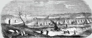 Gallipoli Marmara Turkey Prints: Camp of the French Soldiery, near Gallipoli, 1854. Creator: Unknown