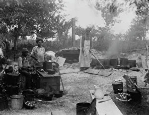Cooking Pot Gallery: Camp McKibbin, Marshall Hall, 1893. Creator: William Cruikshank