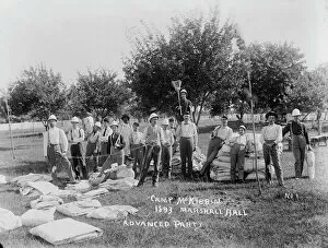 Camp McKibbin, Marshall Hall, (Advanced Party), [Maryland?], 1893. Creator: Unknown
