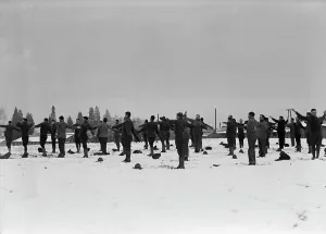 Army Camp Prints: Camp Meade, Maryland - Winter Views